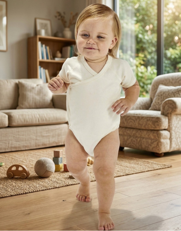 BZ05T - Babybugz - Combinaison Kimono Bodysuit bébéBZ05T - Babybugz - Body Kimono BébéBABYBUGZ